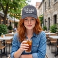 thumbnail image 5 of Washed Mesh Trucker Hat Adjustable Funny Slogan Baseball Cap For Women Outdoor Travel, 5 of 5