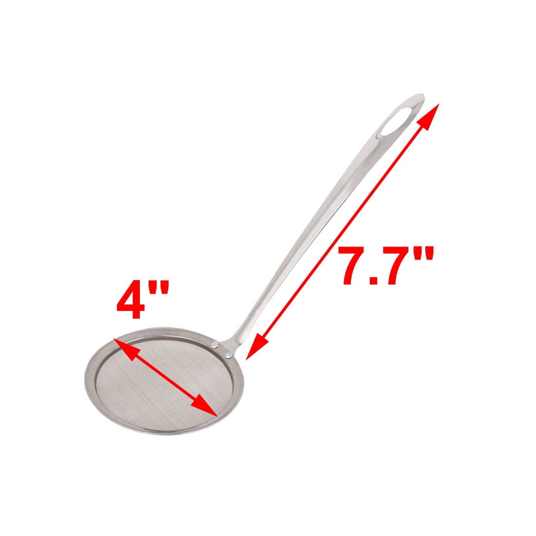 Kitchen 10cm Dia Stainless Steel Mesh Perforated Ladle Strainer Skimmer