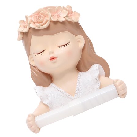 UPOUART 1Pcs Decorative Paper Towel Holder Shelf Assorted Color PVC for Women Home Use