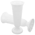 thumbnail image 6 of KAJNBN 2Pcs White Plastic Grave Flower Vase Memorial Flower Holder 9.8x4.1x4.1in, 6 of 8