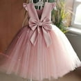 thumbnail image 5 of Gubotare Baby Girl Wedding Guest Dress Toddler Baby Flower Girls Sequins Bowknot High Low Tutu Dress Lace Princess Pageant Wedding Birthday Party Formal Gown (Pink,Size 3-4 Years), 5 of 6