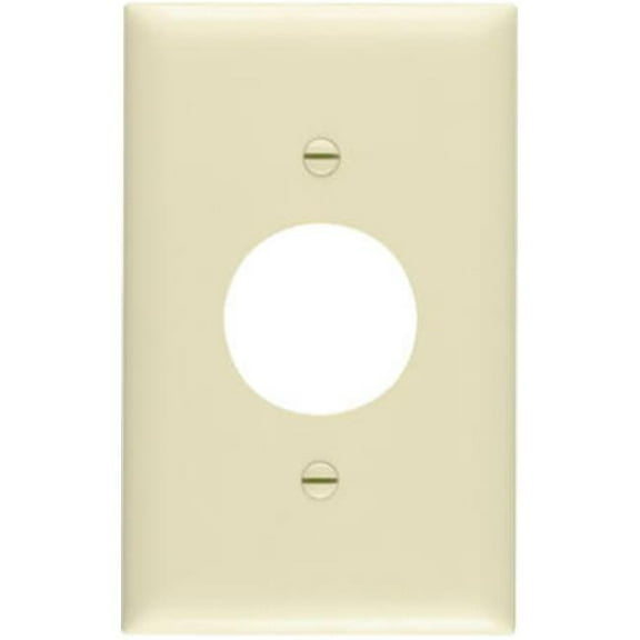 SP7IU 1 Gang Single Outlet Opening Urea Wall Plate, Ivory