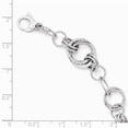 thumbnail image 3 of 14K White Gold bracelet Fancy Textured 7 in 14 mm Polished & Link, 3 of 3