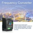thumbnail image 7 of Vfd Single Phase AC220V Vector Inverter VFD Variable Frequency Converter For Stepless Motor Speed Control, 7 of 7