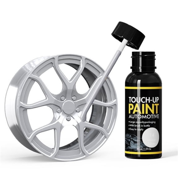 Wheel Repair Kit for Cars, 30ml Alloy Rim Scratch Remover and Oxidation Restorer, Automotive Wheel Hub Repair Tool for Scratches and Scuffs, Easy Apply DIY Rim Fix for Car Motorcycle Wheels