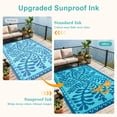 thumbnail image 6 of Wonnitar 9'x12' Extra Large Outdoor Rug Patio Waterproof,Reversible Camping Rugs Plastic Straw Rv Rugs for Outside Under Awning,Portable Lightweight 9x12ft Carpet for Backyard, 6 of 9