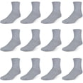 thumbnail image 1 of HSHDLDF Men's Diabetic Cotton Crew Socks Loose Fitting Non-Binding Top Circulatory Cushion Bottom, 1 of 6