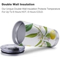 thumbnail image 4 of 20oz Lemon Fruits Background Floral Stainless Steel Tumbler with Lid and Straw, Insulated Coffee Tumbler Cup Travel Mug for Mom Dad Gift Valentines Day Gifts, 4 of 6