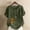Army Green-1, variant on 2025 Super-Low Prices On Fashion!Chaoheng Women Blouses and Shirts Women Casual and Linen Round-Neck Top Printed Short Sleeve Button T-shirt Blouse