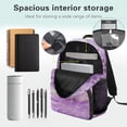 thumbnail image 5 of Uorisanigo 17 Inch School Backpack , Large Capacity Purple Pastel Axolotl Casual Bag for Kids Ages 5-12, Breathable and Comfortable for Elementary Use Travel Hiking, 5 of 7
