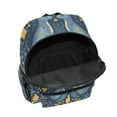 thumbnail image 6 of FORMRS School Backpack with Front Zippered Pocket 12" Student Travel Daypack, Yellow Forest Pattern, 6 of 6