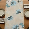 thumbnail image 5 of Table Runners 72 Inches Long Dress Scarves, Spring Flowers Farmhouse Kitchen/Dining Table Runner, Coffee Tablerunners, Vintage Rustic Tulips Floral Butterfly Khaki 16x72 Inch, 5 of 9