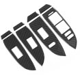 thumbnail image 4 of Juego de 8 piezas de molduras para el panel de interruptores de ventana de fibra de carbono para Prius LHD 2012-2015, 4 of 8