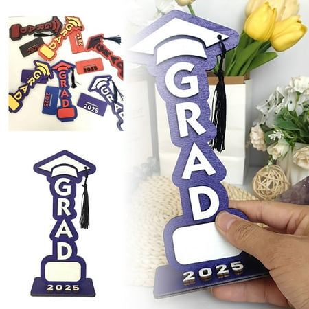 Class of 2025 Graduation Wooden Desktop Ornaments Back-to-School and Graduation Season Decorations for Graduation Party Centerpieces and Gifts Class of 2025 Graduation Wooden Desktop Ornaments Back-to-School and Graduation Season Decorations for Graduation Party Centerpieces and Gifts