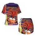 thumbnail image 5 of Lsque inside out 2 Women's Short-Sleeved Pajama Set - 2 Piece Soft and Lightweight Sleepwear Set-Large, 5 of 9