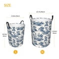 thumbnail image 3 of Fotbe Vintage Floral 1 Cesto de Ropa con Asas, Cesto Impermeable de Gran Capacidad, Bolsa de Lavado para Dormitorio, Cesto de Ropa con Ruedas y Asas-Medium, 3 of 6