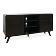 thumbnail image 4 of Jofran Marlowe Mid-Century Modern 64" Curved Media Console TV Stand with Tapered Legs and Storage Drawers, 4 of 9