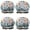 Pioneer Flower Floral-3, variant on Shower Caps,Pioneer Flower Floral Print Pattern Waterproof Shower Cap for Women 4 Pieces,Double Reusable Hair Cover for Shower PEVA Elastic Stretch Hem