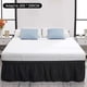thumbnail image 2 of Falda de cama abatible cama elástica ajustable colchón de poliéster con volantes colchón decoración suministros de cama, 200x200 + 40, negro Advancent HA004051-04, 2 of 7
