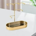 thumbnail image 3 of fastboy Jewelry Organizer Stand Tray Display Rack for Rings Gold Marbling, 3 of 9