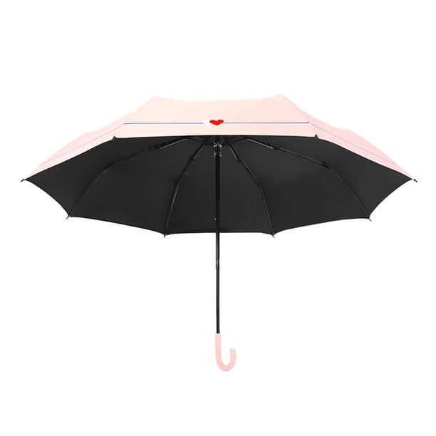 Paraguas japonés con mango en forma de U, protección solar y lluvia.