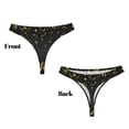 thumbnail image 3 of Balery Happy New Year Tangas de Algodón para Mujer con Estampado – Ropa Interior Sexy, Transpirable, G-string-Medium, 3 of 6