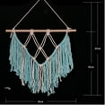 thumbnail image 2 of Mobutofu 1Set Tassel Tapestry Blue Cotton Rectangle Fabric Wall Hangings for Home and Room Decoration, 2 of 8