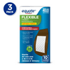 Equate Flexible Fabric Antibacterial XL Bandages, 10 Count (3 Pack)