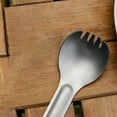 thumbnail image 4 of Juego de Cubiertos de Camping de Aleación de Titanio | Cuchara y Tenedor Portátiles para Senderismo Al Aire Libre | Ligero y Compacto con Bolsa de Almacenamiento | Color Gris (1 Juego), 4 of 7