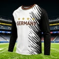 thumbnail image 5 of 2026 Soccer Game Kids Germany Soccer Long Sleeve Training Shirt, Breathable Sport Casual T Shirt for Youth Soccer Fans 3-15Y, 5 of 5