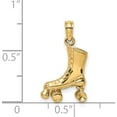 thumbnail image 5 of 14k 3-D Roller Skate Charm Yellow Gold Polished Handcrafted Stunning Alluring Ideal for collectors and jewelry lovers, 5 of 5