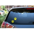 thumbnail image 3 of WIRESTER 3" x 3" Vinyl Decal Sticker Removable For Notebook, Ipad, Car - Set of 2 Yellow Paw Dog, 3 of 5