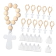 thumbnail image 2 of 6 Piezas Crucifijo Católico Madera Cruz Oración Colgante Religioso Decorativo Coleccionable Adecuado para Regalo de Aliento Decoración Hogar 12 Rosarios 12 Bolsas, 2 of 9