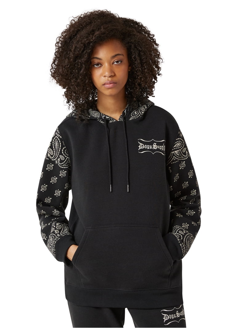 Dogg Supply by Snoop Dogg Men's & Big Men's Paisley Fleece Hoodie