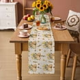thumbnail image 3 of Table Runner - 36 Inch Long, Easter Rabbits Kitchen Dining Table Runner Dresser Scarves, Spring Yellow Flowers Country Plants Vintage Farmhouse Decor for Coffee Tables Wedding Party Banquet, 3 of 8