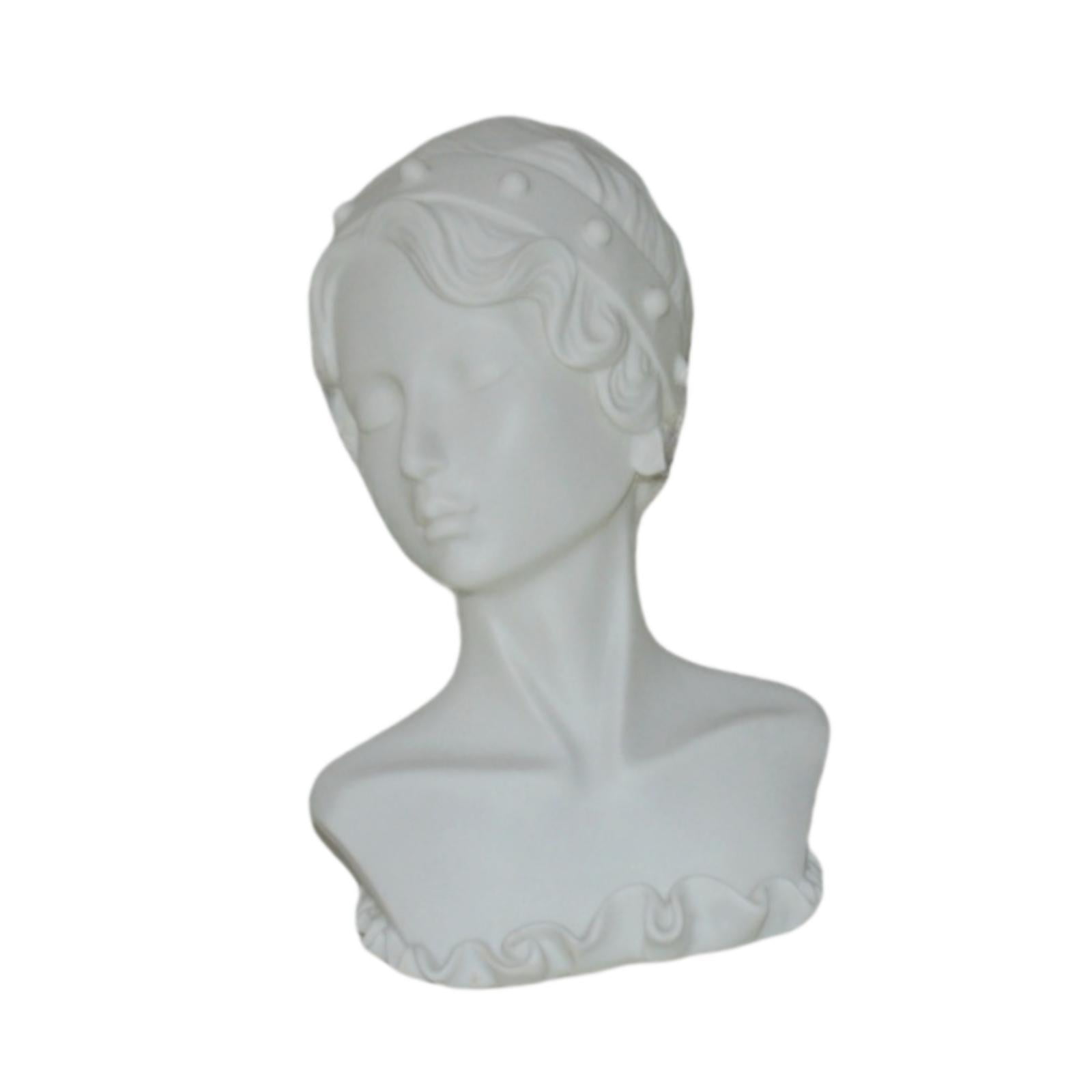 QccHieUs Jewelry Display Mannequin Earrings Rack Multifunctional Storage Organizer Female White