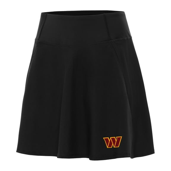 Women's Antigua Black Washington Commanders Chip Skort