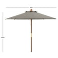 thumbnail image 4 of SAFAVIEH Cannes 11' Wooden Pulley Market Umbrella, Grey, 4 of 6