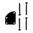 thumbnail image 1 of Youkk Plaque de Cou de Guitare à 4 Trous avec Vis Accessoire de Réparation d'Instruments Entretien Professionnel Apprenant Noir, 1 of 7