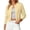 13# Yellow, variant on Cropped Cardigan Sweater Womens Lightweight Soft Knit Long Sleeve Crew Neck Button Down Dressy Cute Versatile Spring Fall Business Casual Work Travel Yellow XS
