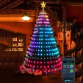 thumbnail image 5 of Luces de árbol de Navidad inteligentes con sincronización de música y aplicación, impermeables, para interiores y exteriores, decoración navideña, iluminación ambiental, 5 of 5