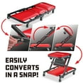 thumbnail image 3 of Powerbuilt 36 Inch ZAG 2-in-1 Floor Creeper and Seat - 620513, 3 of 5