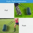 thumbnail image 5 of QISHENSHUI Lawn Roller, Push Tow Behind Sod Roller with U Shaped Handle, Water and Sand Filled Garden Drum Roller for Planting, Seeding, Eliminating Turf Damage (13 by 24-inch/ 13 Gal), 5 of 9