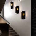 thumbnail image 4 of FSLIVING Battery Operated Industrial Black Metal Wall Sconces 2 Packs Rechargeable, 4 of 8