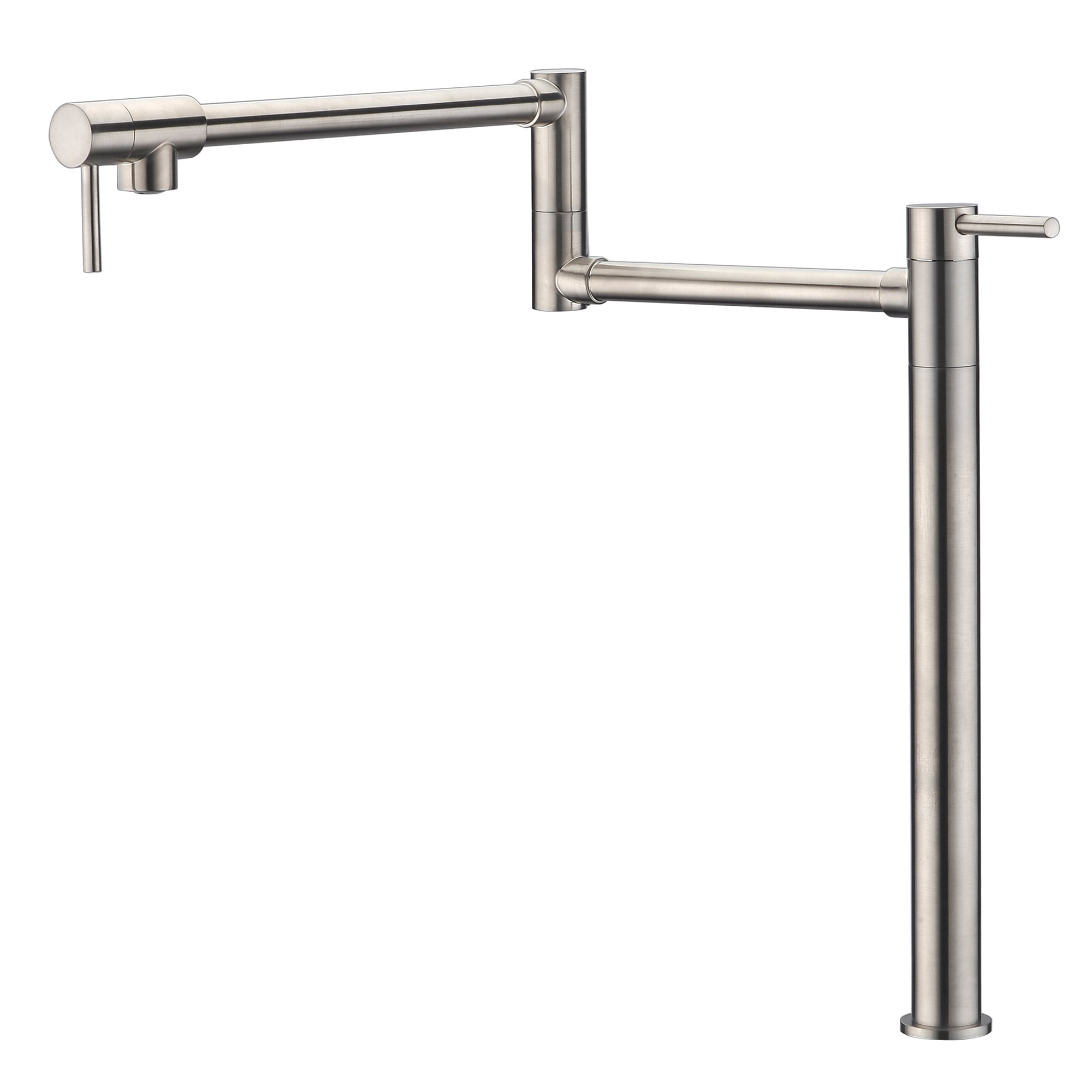 LukLoy Brass Glass Filler Faucet - 9" Deck Mount With 1/2" NPT Shank, Extra Lever & Tip For Bar/Kitchen