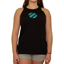 Reebok Womens Side Split Tank Top, Black, Small