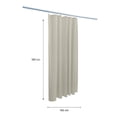 thumbnail image 3 of Cortina de Baño Mainstays Jaquard Beige 180x180 cm, 3 of 4