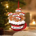 thumbnail image 4 of Gingerbread Christmas Ornament, Holiday Tree Decoration, Flat Festive Food Themed Accent for Tree Branches Wreaths, Lightweight Acrylic or Lightweight Board Accent for Flexible Display, 4 of 7