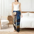 thumbnail image 4 of Fotbe Vintage Starry Sky Labrador A Pantalones de Pijama para Mujer, Pantalones de Dormir, Pantalones Pj con Cordón y Bolsillos-3X-Large, 4 of 6