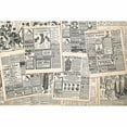 thumbnail image 3 of Idea4wall 4pcs Vintage Pictures Collage Peel and Stick Wallpaper Removable Wall Murals Large Wall Stickers for Home Decoration, 66"x24", 3 of 4